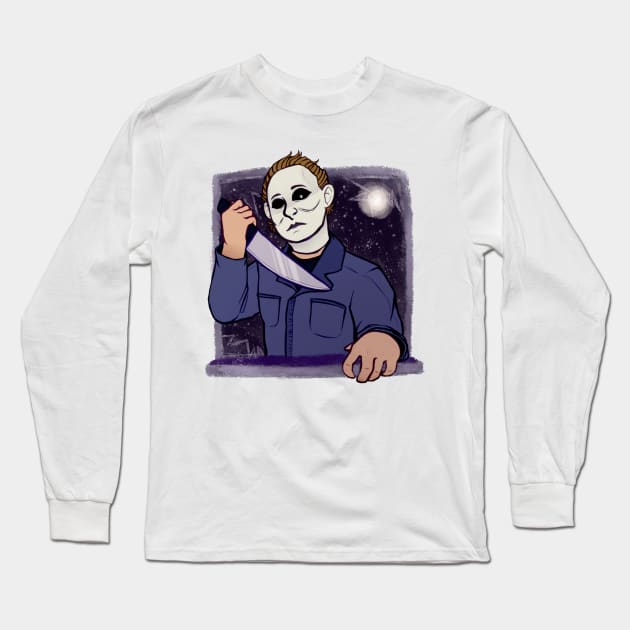 Michael Myers Long Sleeve T-Shirt by YungBick